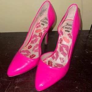 Juicy couture womens hot pink barbie size 7 pumps heels